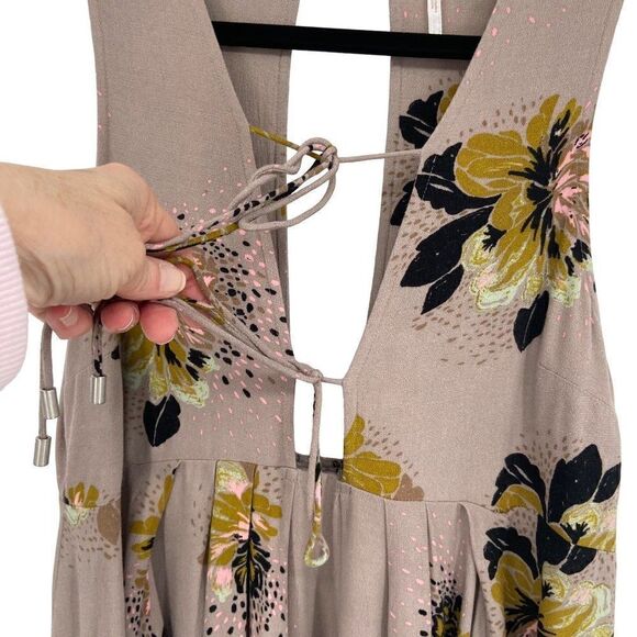 FREE PEOPLE Lovely Day Floral Printed Tie Tunic Size XS - Picture 8 of 12